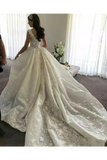 Ball Gown Straps Sweetheart Wedding Dresses Appliques Bridal Dresses