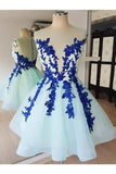 Short Lace Tulle Prom Dresses, Short Blue Lace Homecoming Graduation Dresses