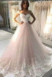 2024 New Arrival A-Line Wedding Dress Tulle Scoop Neck