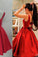 Red Homecoming Dresses Satin Homecoming Dress Party Dress Prom Gown Sweet 16 Dress