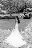 Elegant Sweetheart Strapless Wedding Dress With Appliques Mermaid Bridal Dresses JS994