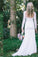 Lace Long Sleeve Beach Backless Outdoor Garden Handmade Womens Wedding Dress