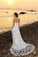 Princess A-Line Halter Belt Sleeveless Long Lace Sweetheart Beach Wedding Dresses