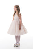 2024 New Arrival Scoop Flower Girl Dresses A Line Tulle With Sash