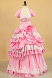 2024 Sweetheart Ball Gown Quinceanera Dresses Pick Up Layered Skirt