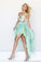 High Low Skirt A Line Sweetheart Beaded Bodice Prom Dresees New Here