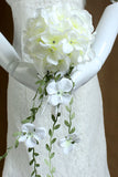 Round Shape Wedding/Special Occasion Fabric Bouquet With Beads