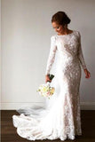 Scoop Wedding Dresses Mermaid/Trumpet With Applique And Beads Sweep Train