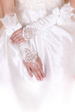 2024 Elastic Satin Elbow Length Bridal Gloves #ST0100