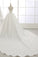 2024 Long Sleeves Wedding Dresses V Neck With Applique Organza Cathedral Train