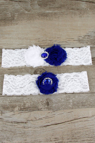 Sophisticate Lace With Rhinestone Wedding Garters