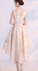 CHAMPAGNE Homecoming Dresses Sierra LACE HIGH LOW DRESS LACE EVENING CD2749