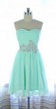 Mint Green Cheap Gowns Chiffon Homecoming Dresses Thirza CD4140