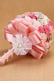 Wedding Bouquet Holding Flowers And Brooch Pure Handmade (30*20cm)