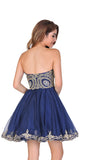 2024 Homecoming Dresses A Line/Princess Sweetheart Tulle With Applique