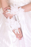 2024 Tulle Wrist Length Bridal Gloves #ST1018