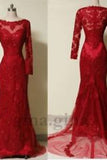 2024 Scoop Mermaid Prom Dresses/Evening Dresses Tulle With Applique