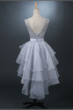 2024 New Arrival Scoop Organza & Lace With Sash A Line Homecoming Dresses