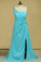 2024 Prom Dresses One Shoulder With Slit And Beads Chiffon