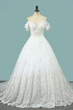 2024 Wedding Dresses Off The Shoulder A Line With Applique Tulle
