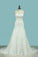 2024 Scoop Lace With Applique Wedding Dresses Mermaid Court Train