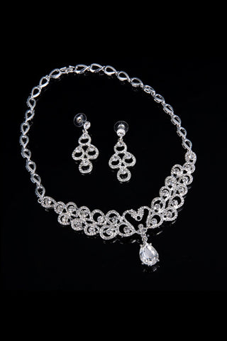 Gorgeous Alloy With Rhinestone Ladies' Jewelry Sets #XL010