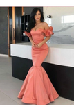 Trumpet/Mermaid Off-The-Shoulder Prom Dress Simple Evening Gowns