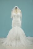 2024 New Arrival Sweetheart Tulle With Applique Mermaid Wedding Dresses