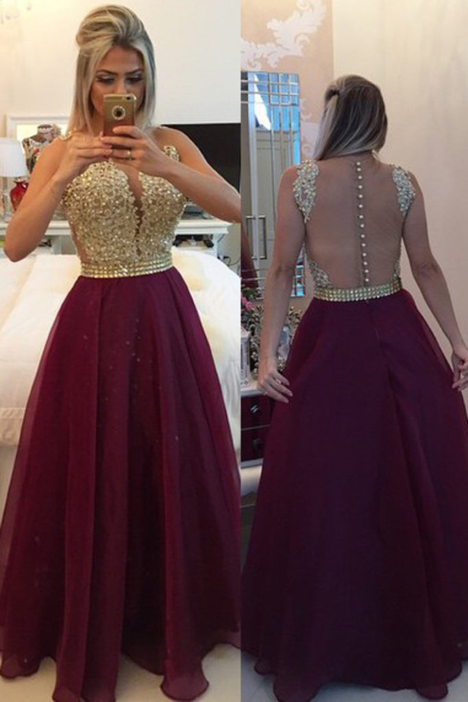 2024 Burgundy/Maroon Prom Dresses Scoop A Line With Sash & Applique
