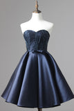 2024 New Arrival Sweetheart Homecoming Dresses A Line Satin With Beads