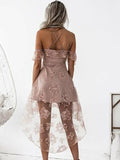 A-Line/Princess Off-The-Shoulder Short/Mini Homecoming Dresses Lace Zara Dresses
